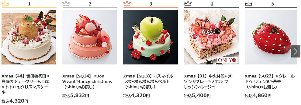 東急百貨店クリスマスケーキ